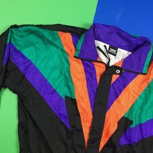 Jackets & Coats - 80s Vintage Colorful Colorblock Windbreaker Jacket Jackets & Coats - 80s Vintage Colorful Colorblock Windbreaker Jacket